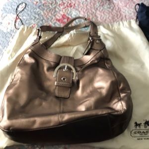 Leather hand bag